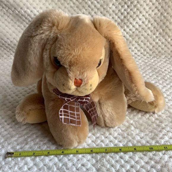 Adorable Carlton Cards Plush Bunny Rabbit Realistic Stuffed Animal Toy Vintage? - Picture 16 of 16